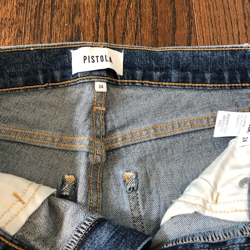 Pistola Women’s 24 Monroe High-Waist Cigarette Crop Organic Cotton Jeans - NWT! - Picture 11 of 15